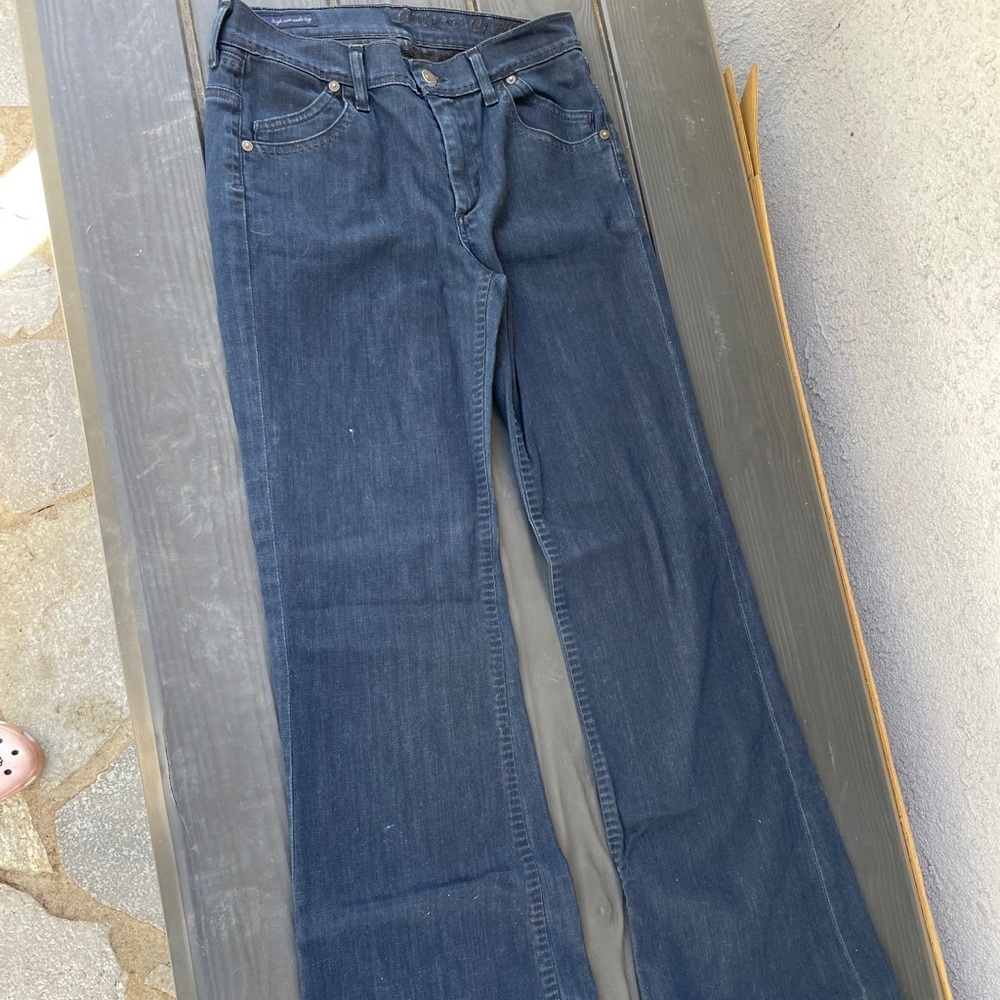 COH High Rise Wide Leg Dark Blue Denim Jeans